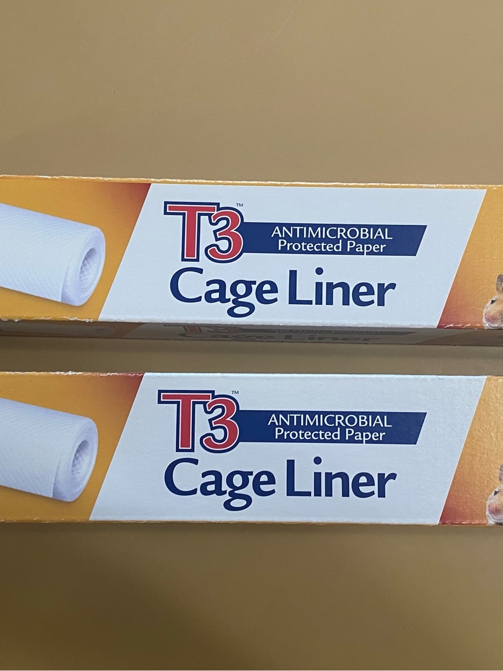 T3 Antimicrobial Cage Liner Roll 14-1/2” wide x 25 feet long.  Set of 2